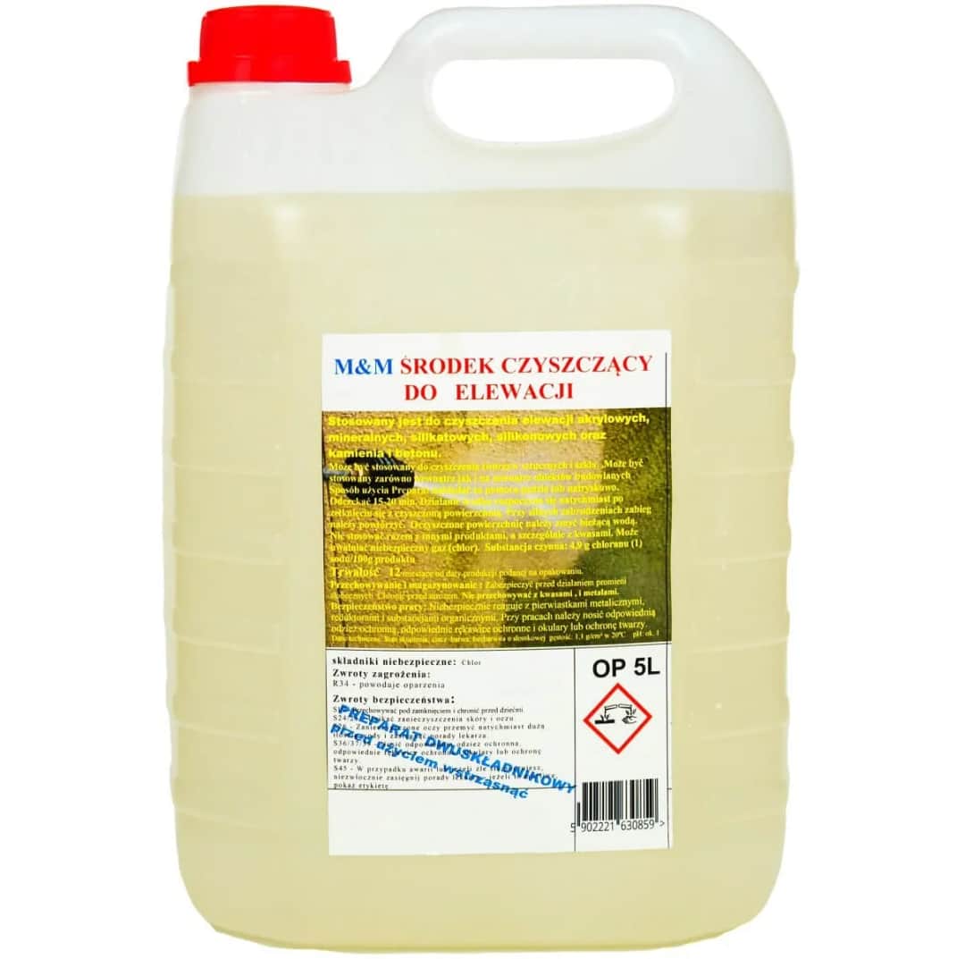 Środki czyszczące tynki i elewacje