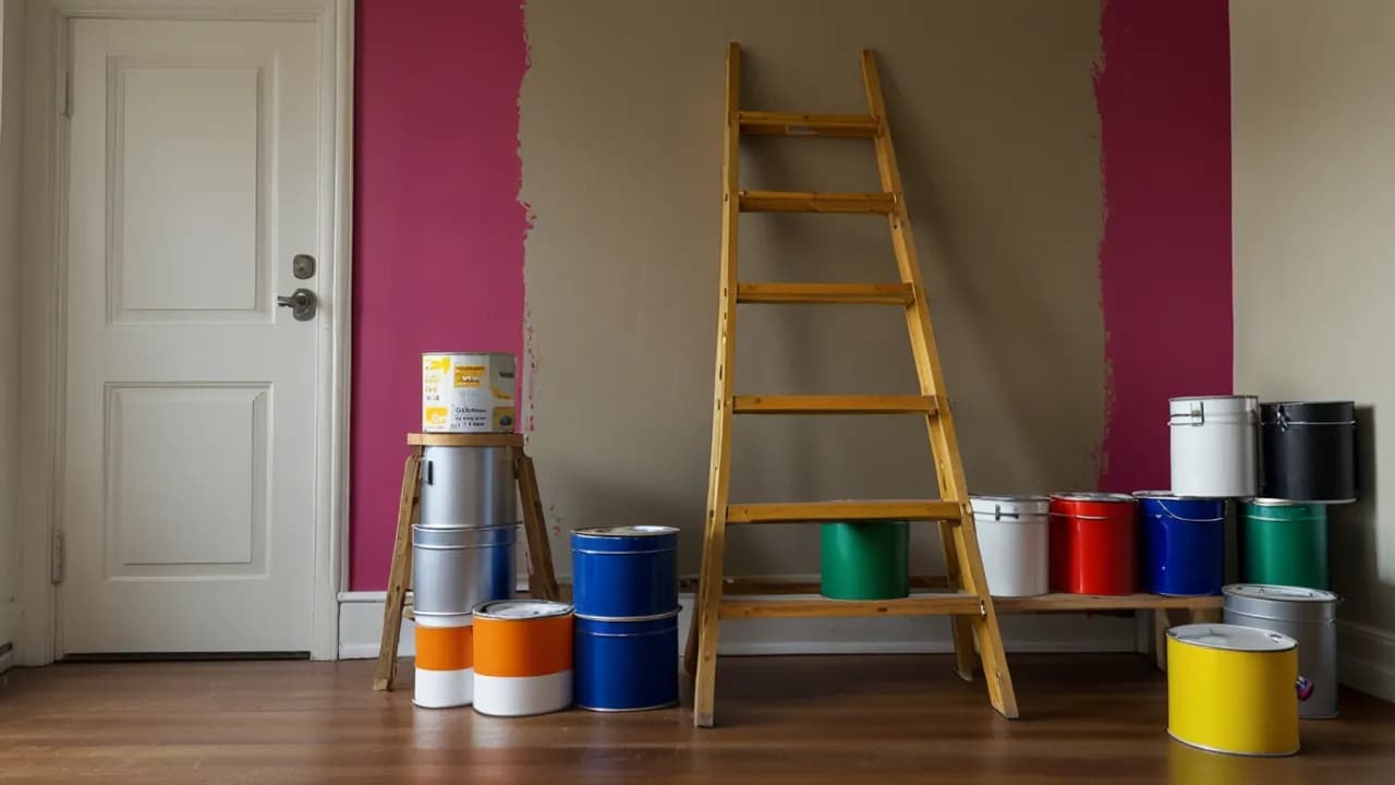 Drabina malarska: dlaczego jest niezbędna do prac wykończeniowych?