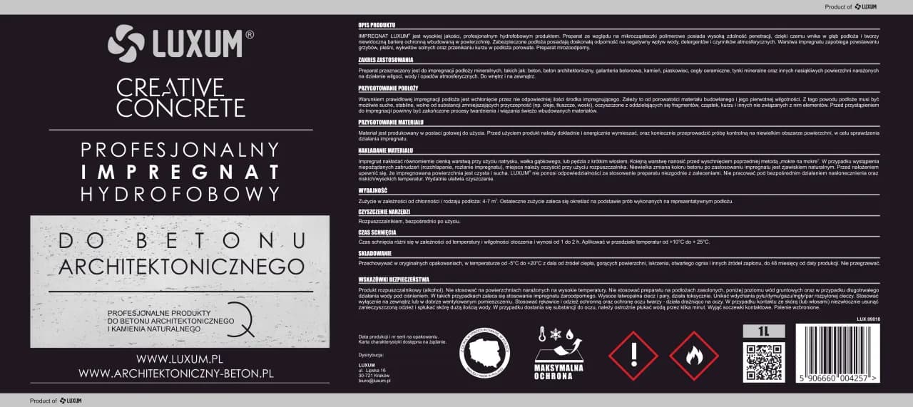 Protectguard CE - impregnat do betonu architektonicznego