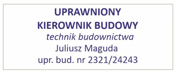 Pieczątka kierownika budowy: Elementy, wzór i zastosowanie